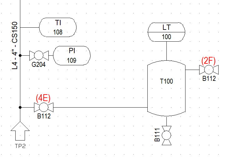 Duplicate tagging warning in Smap3D P&ID highlighting two components sharing the same tag number.